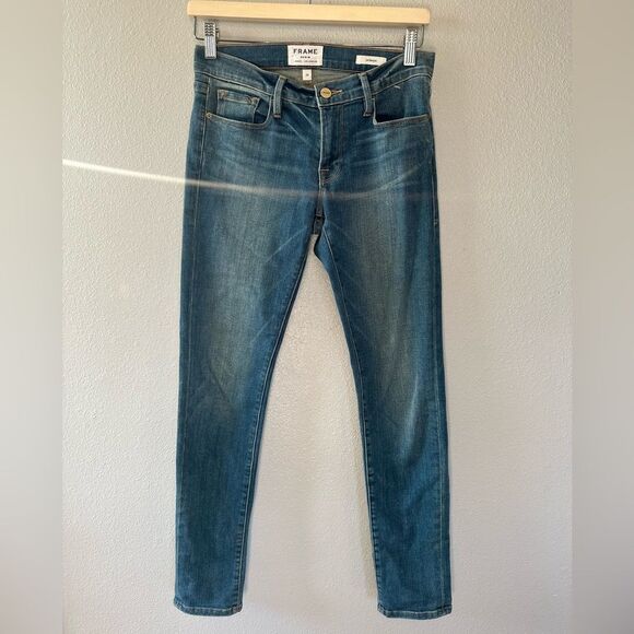 FRAME Le Garcon Denim Jeans Berkley Square Size 24 - Picture 3 of 11
